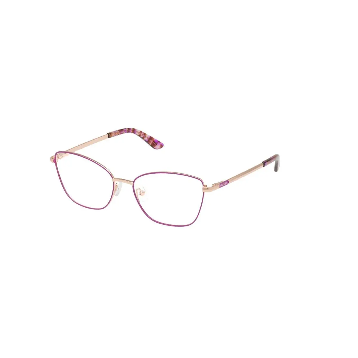 GU 50163 Shiny Violet / Rose Gold 083 Size 54 Eyeglasses by Guess