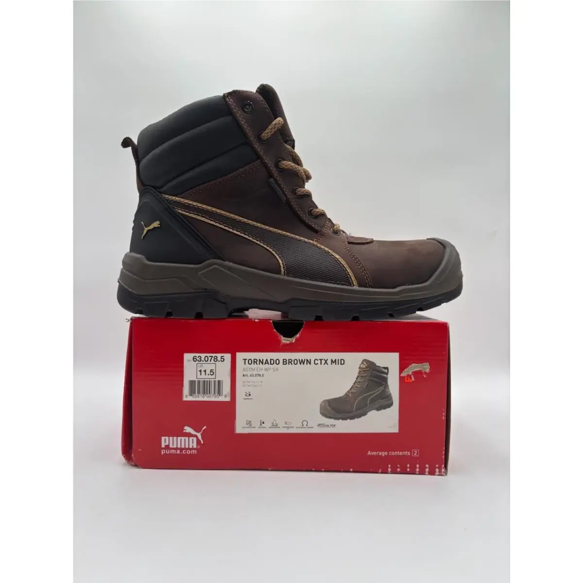 Puma shoes - Puma TORNADO BROWN CTX MID - 630785 - Brown 8