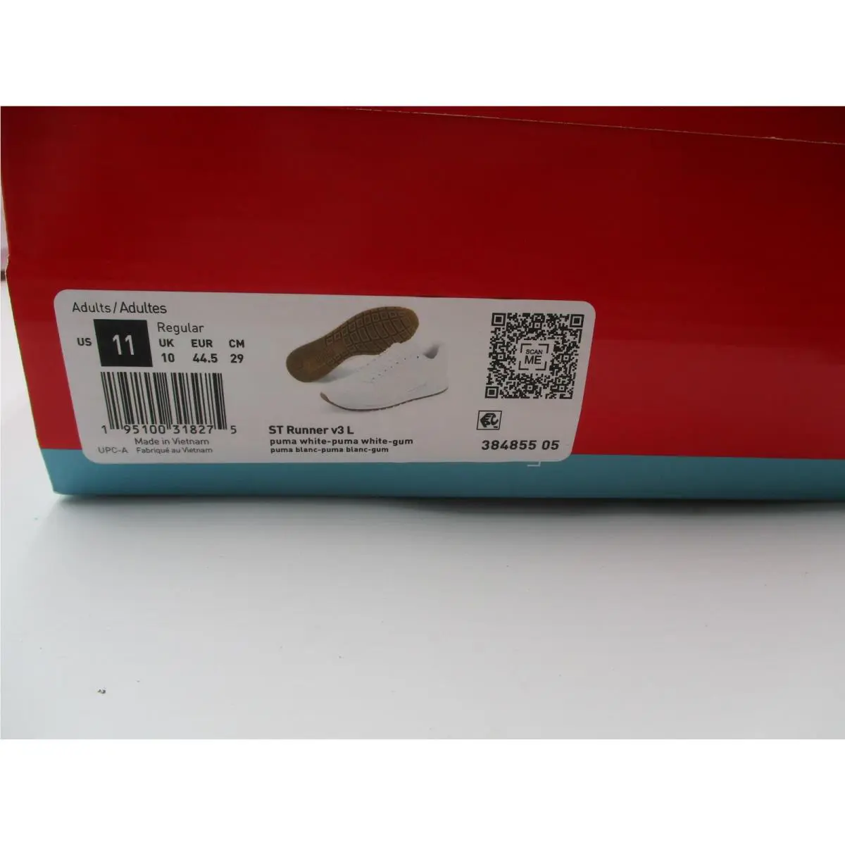 Puma shoes - PUMA ST Runner v3 L - 384855-05 - White 15