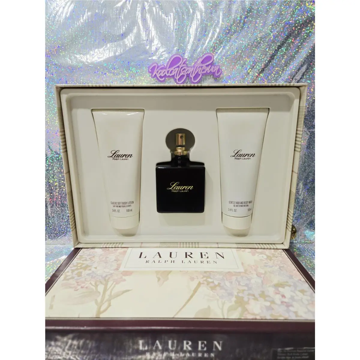 Lauren BY Ralph Lauren Eau De Toilette Spray Edt 4 oz / 118 ml Vintage Gift Set