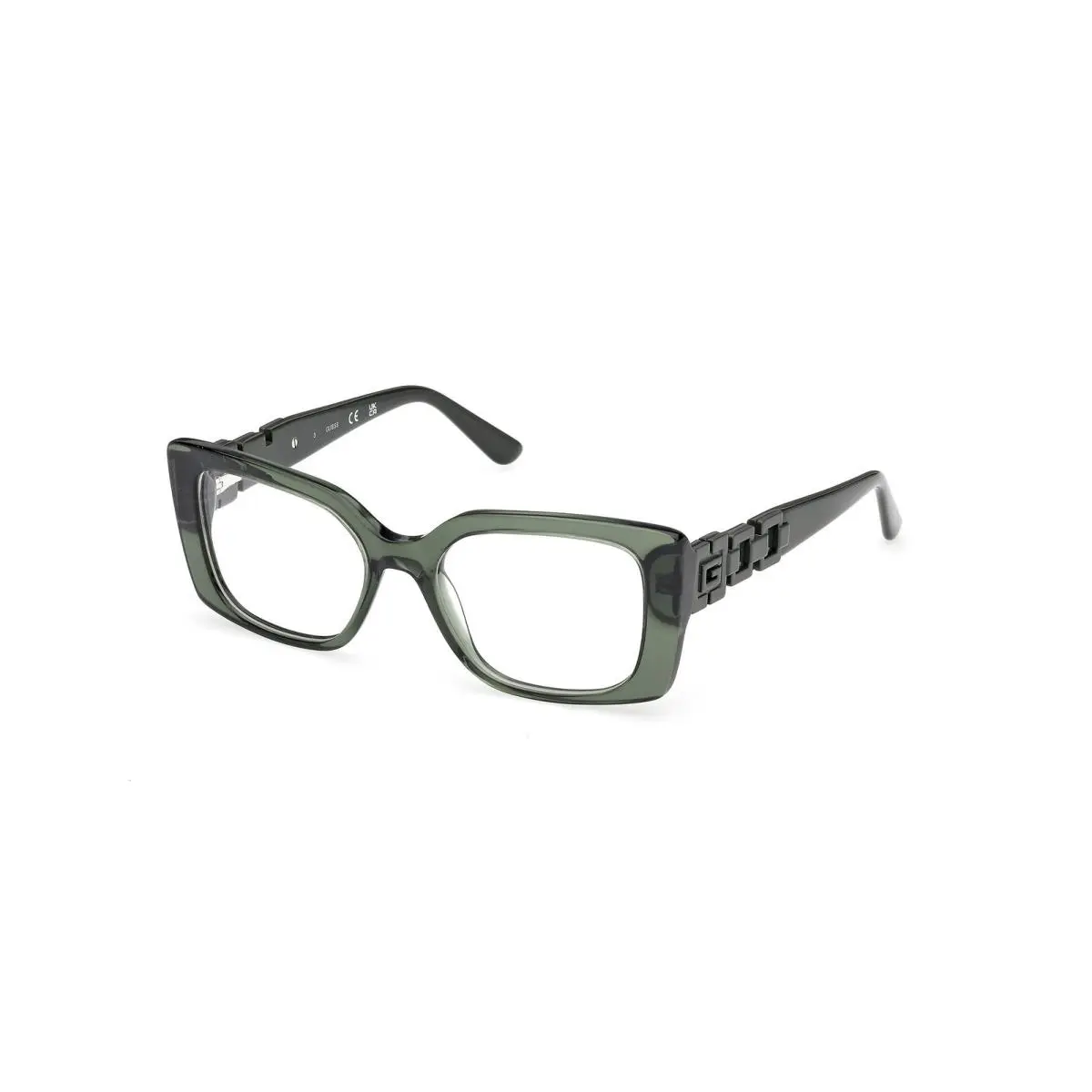 GU 50322 Shiny Dark Green / 096 Size 51 Eyeglasses by Guess