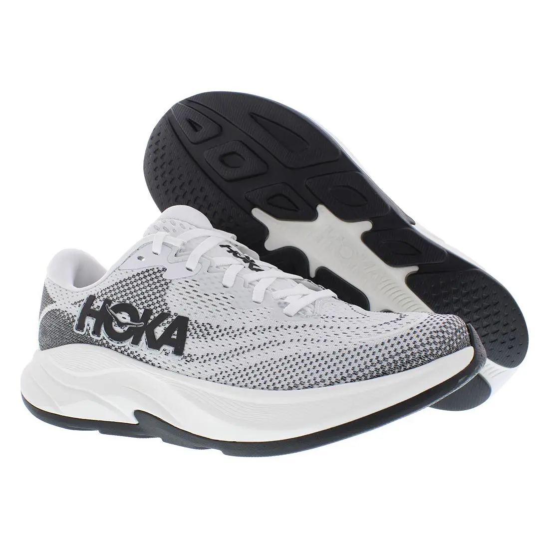 Hoka Rincon 4 Mens Shoes - White/Black, Main: Multi-Colored