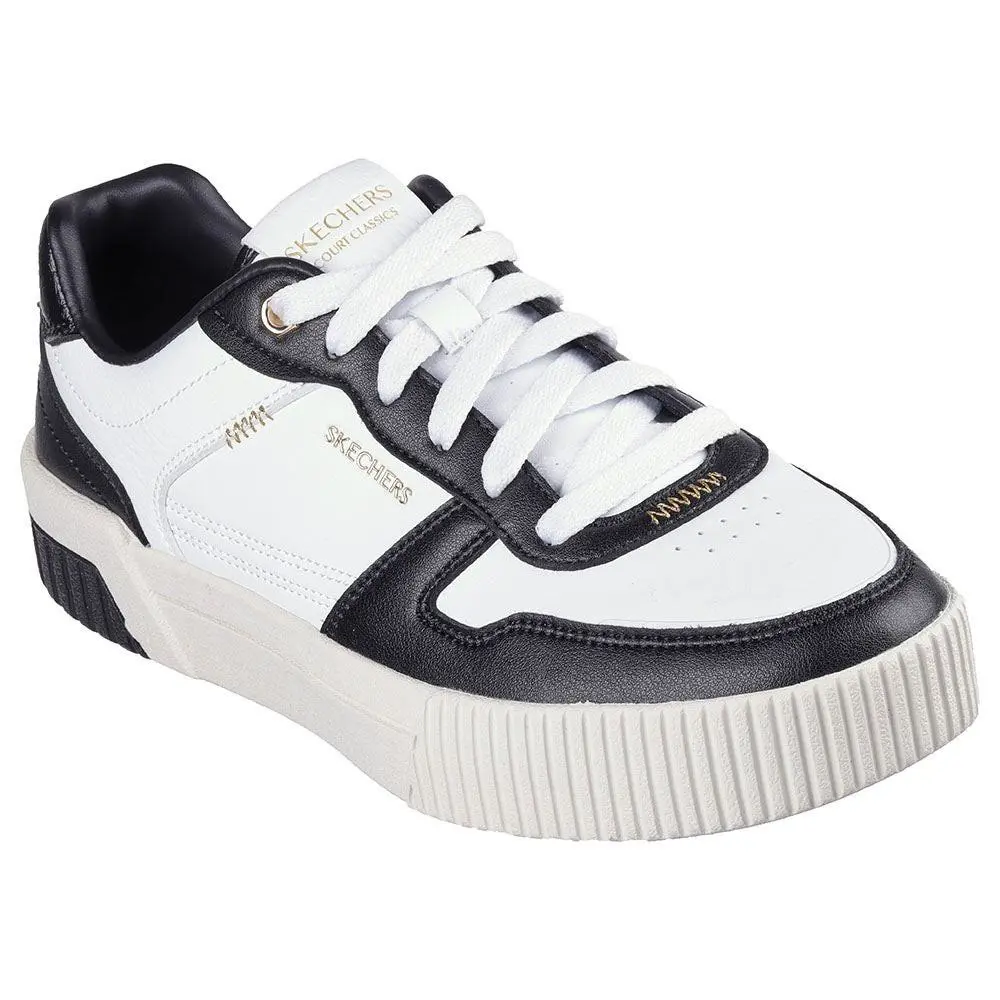 Skechers Jade Best in Class 185098-WBK Women`s US 11 White Trainer Shoes RHS6896 - White