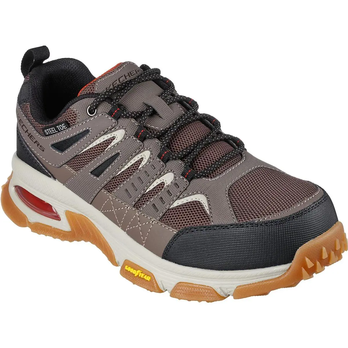 Skechers shoes - CHARCOAL / ORANGE 4