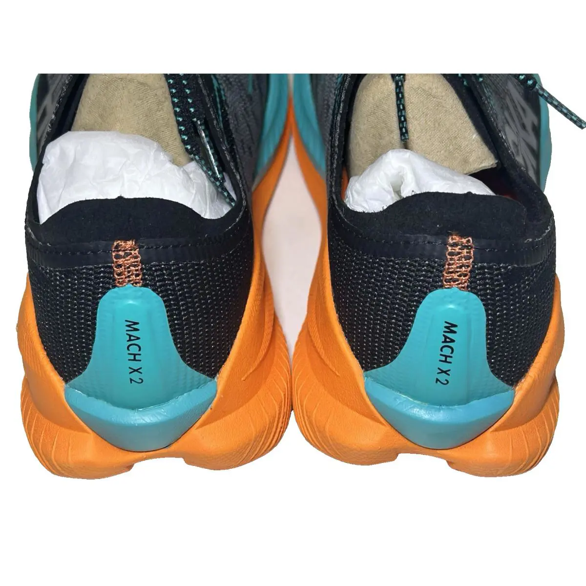 Hoka shoes - Hoka Mach X 2 - Mach - Black/Electric Aqua (UPC: 197634471969) 4