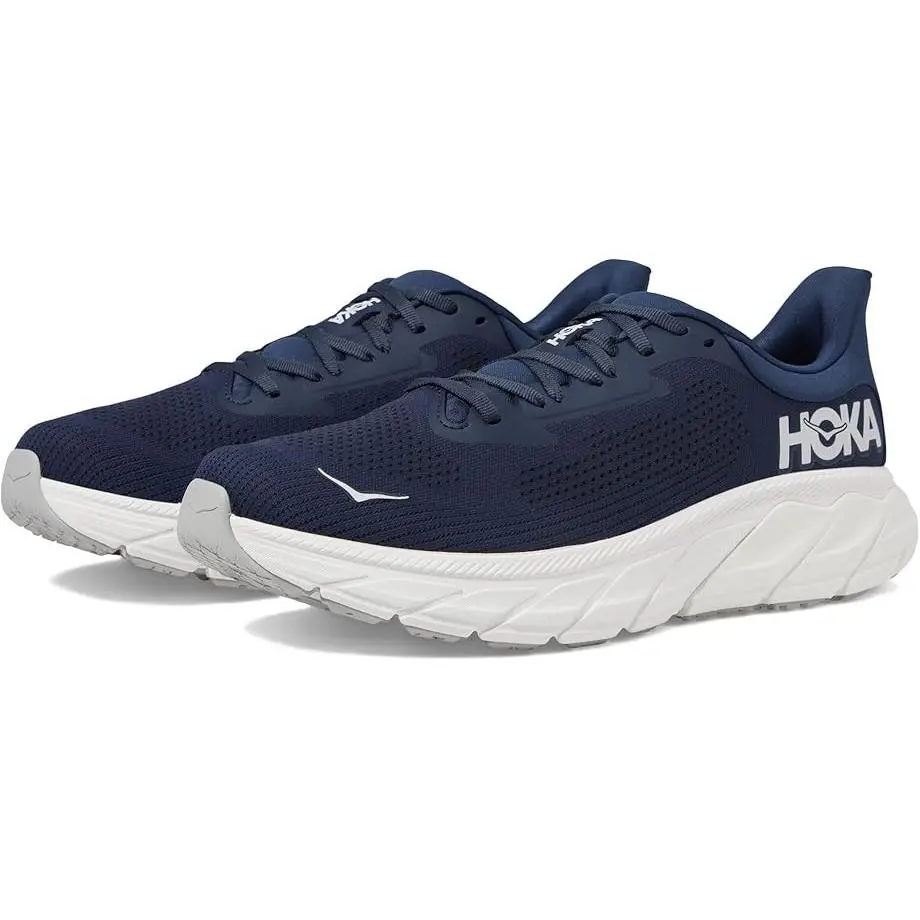 Hoka Arahi 7 Men Running Lace-up Sneakers Outer Space Blue Mesh Size 12 EE Wide - Outer Space / White
