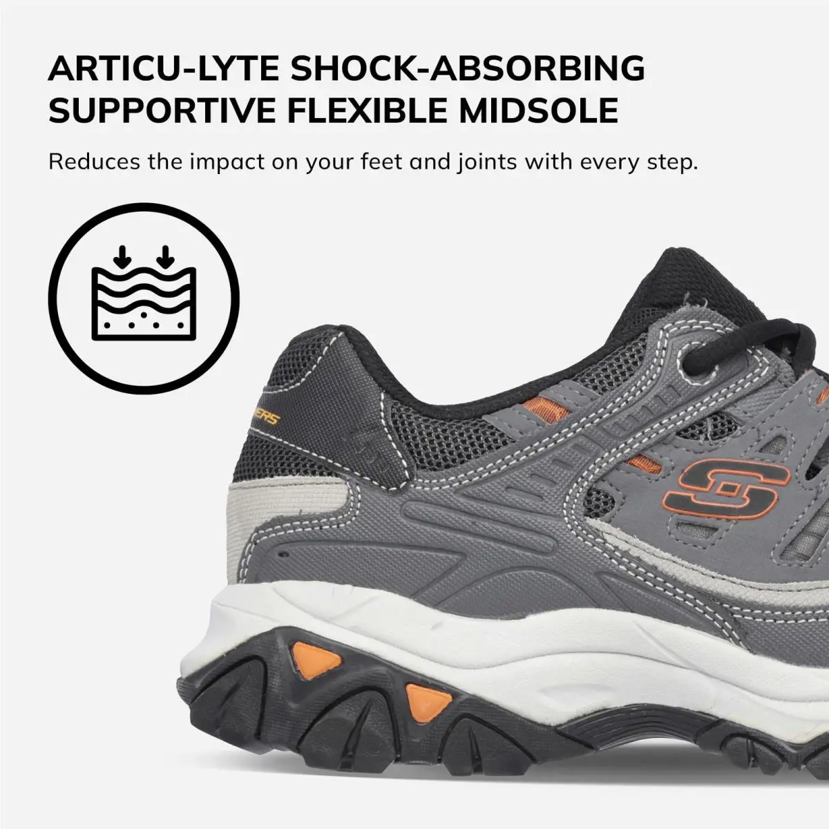 Skechers shoes - 50125-CCGY - 50125-CCGY - Charcoal/Gray (UPC: 887047918976) 2