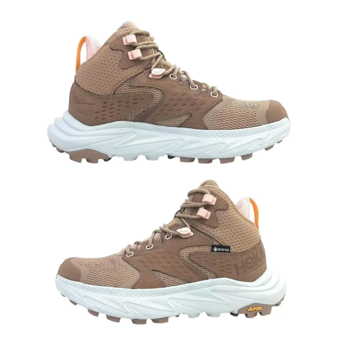 Hoka Anacapa 2 Mid Gore-tex Hiking Boots Dune Beige Size 9 B - Beige