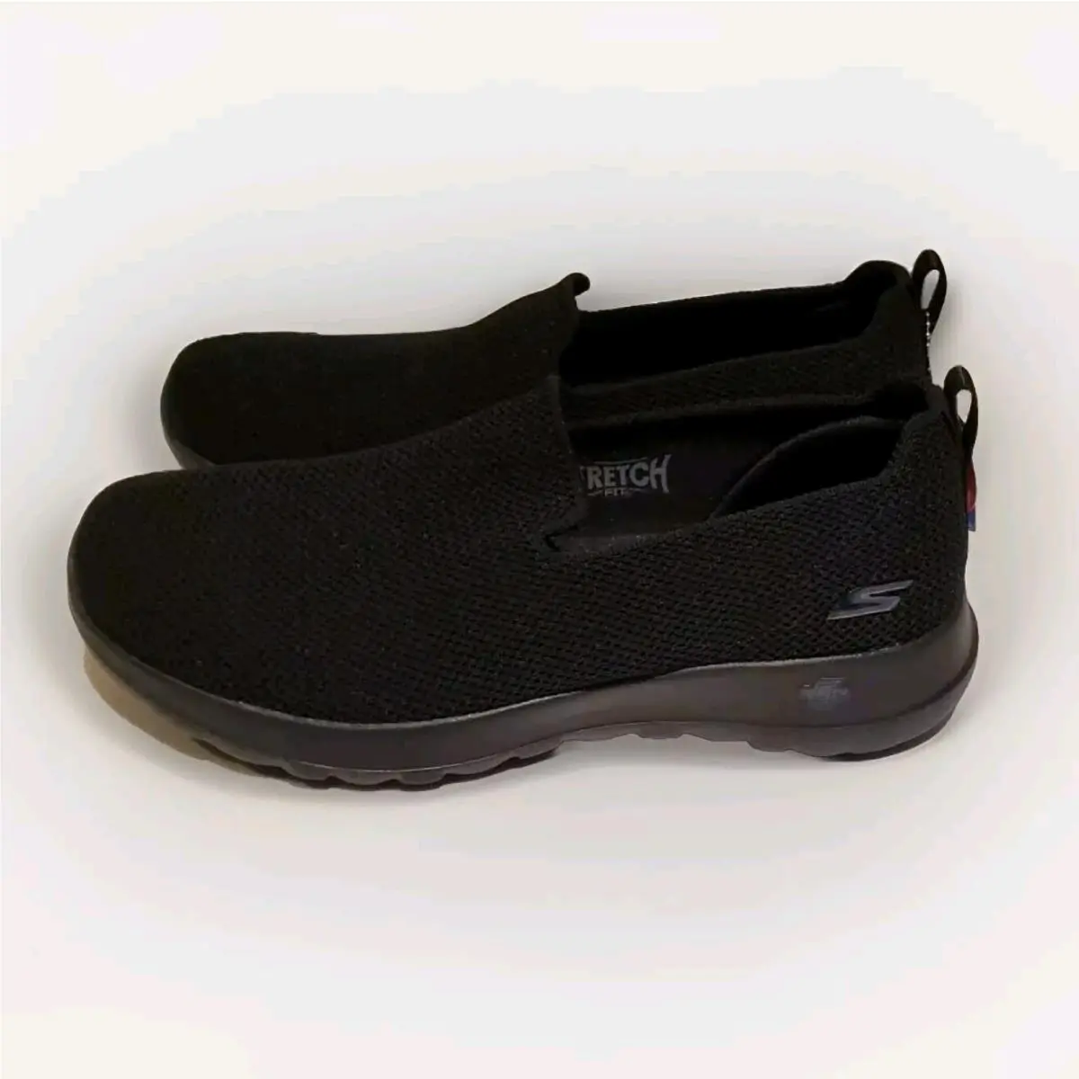 Skechers Go Walk Joy Sensational Day Sneaker 7.5 Black Slip On Shoes Vegan