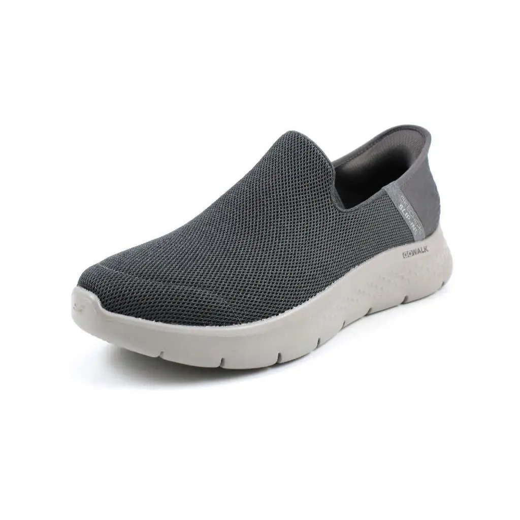 Skechers Men`s Gowalk Flex Hands Free Slip-ins Athletic Slip-on Dark Grey Size 7 - Gray