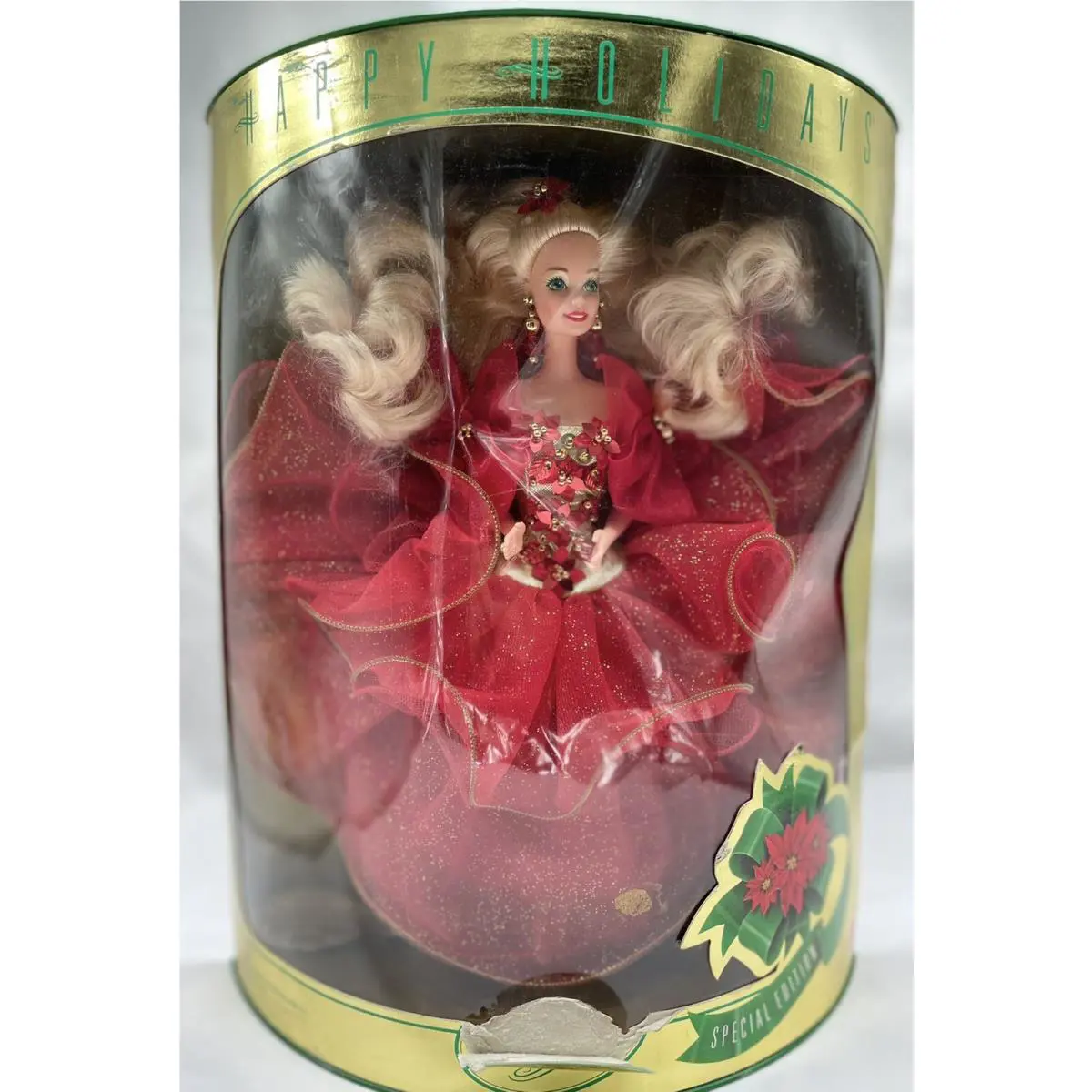 1993 Happy Holidays Special Edition Barbie Doll 10824 by Mattel