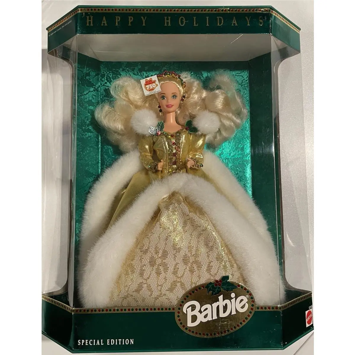 Vintage 1994 Mattel Special Edition Happy Holidays Barbie 12 Inch Fashion Doll