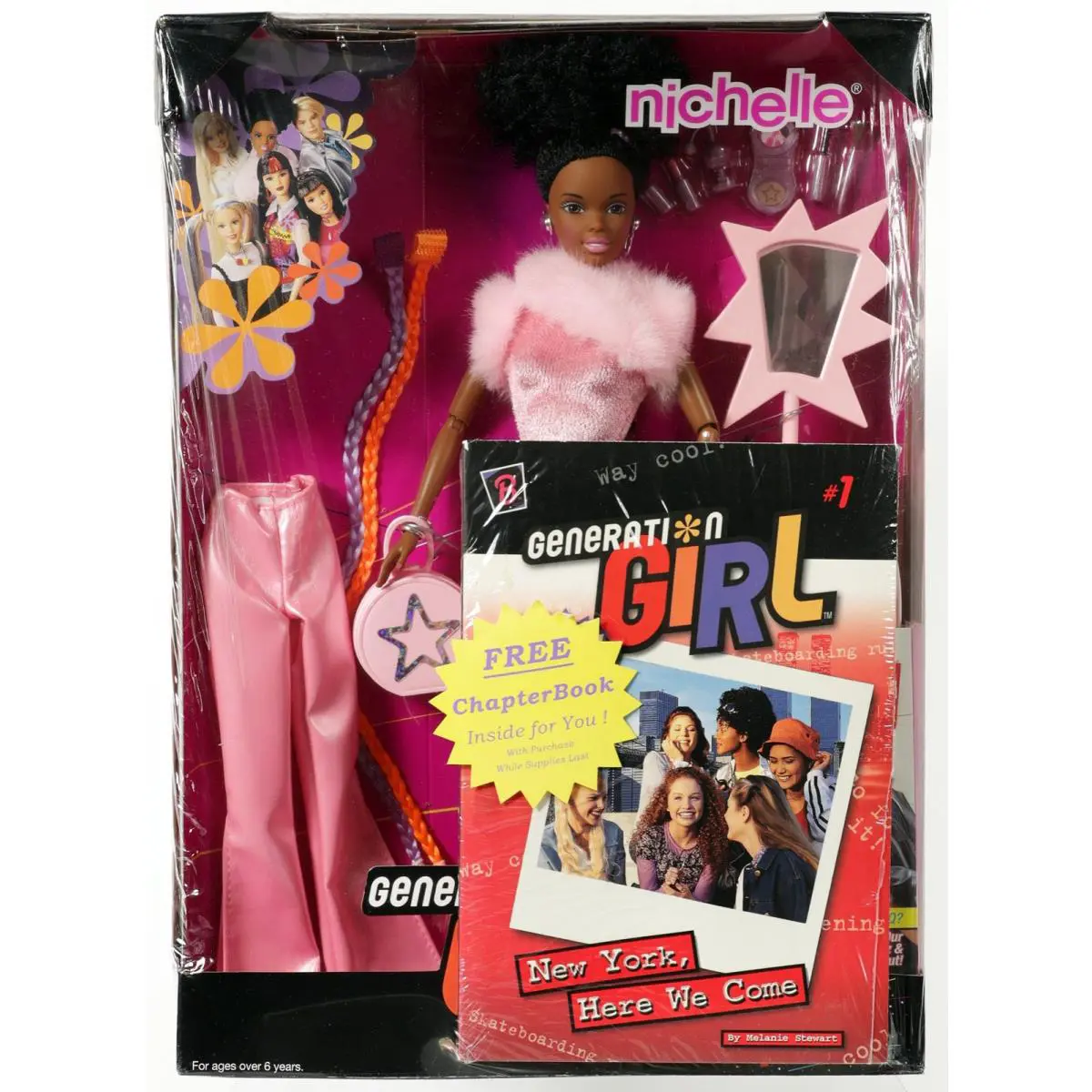 Barbie Generation Girl Nichelle Doll with Chapter Book - 48572 Nrfb 1999 Mattel