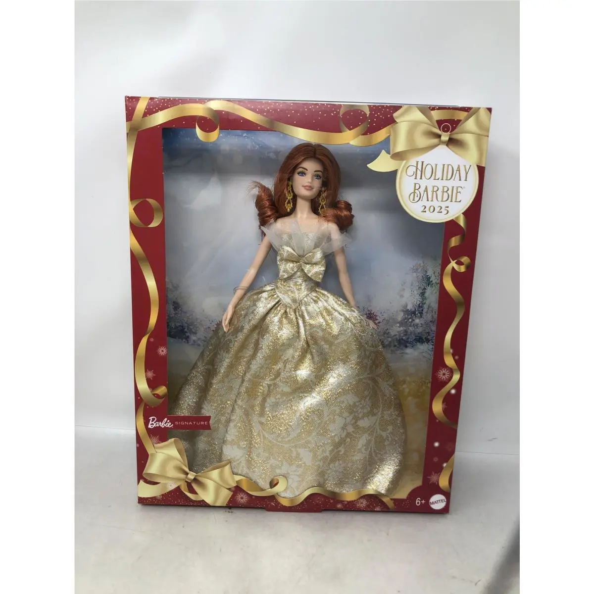 Mattel 2025 Holiday Barbie Barbie Red Hair Signature JBJ04