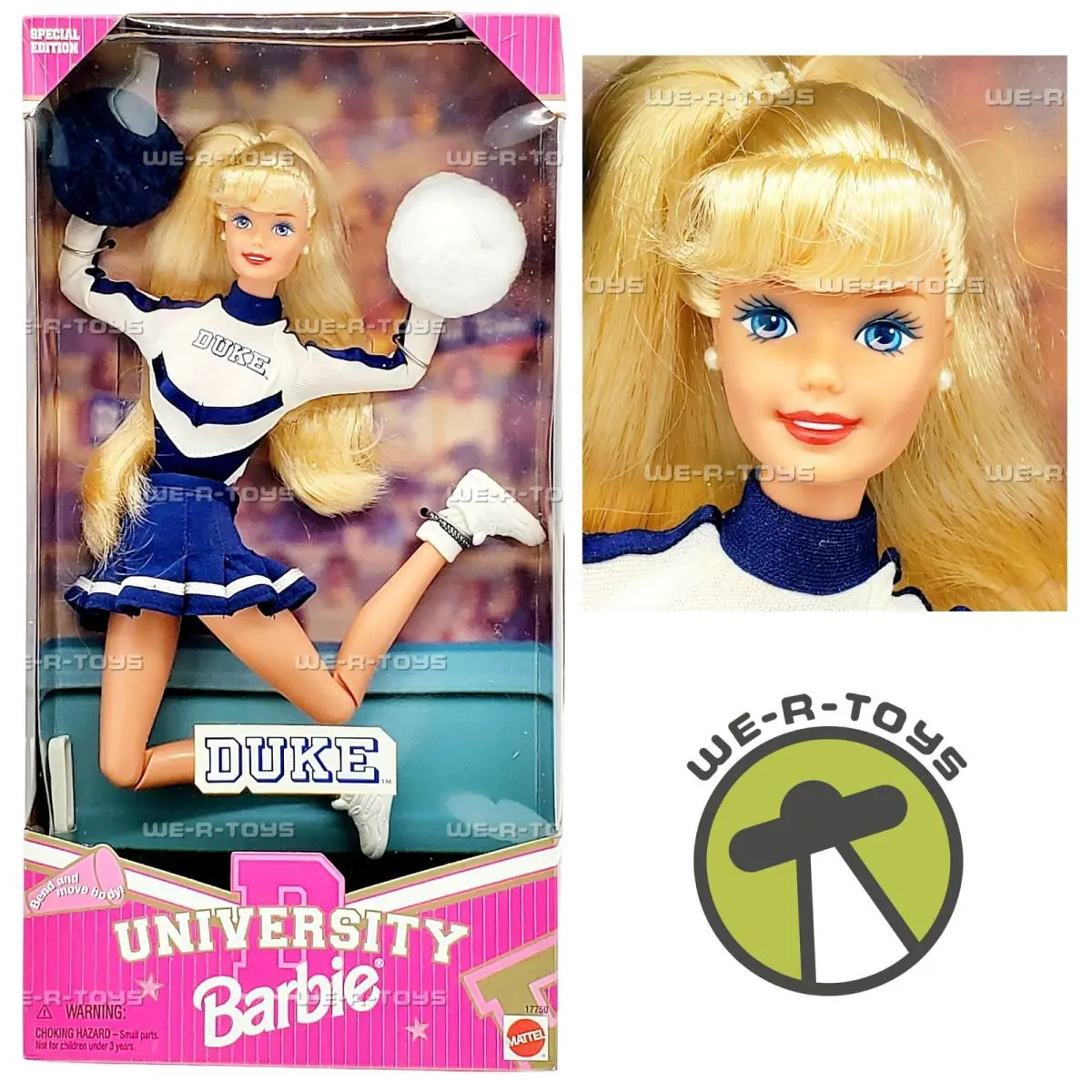 Barbie Duke University Cheerleader Doll Special Edition 1996 Mattel 17750