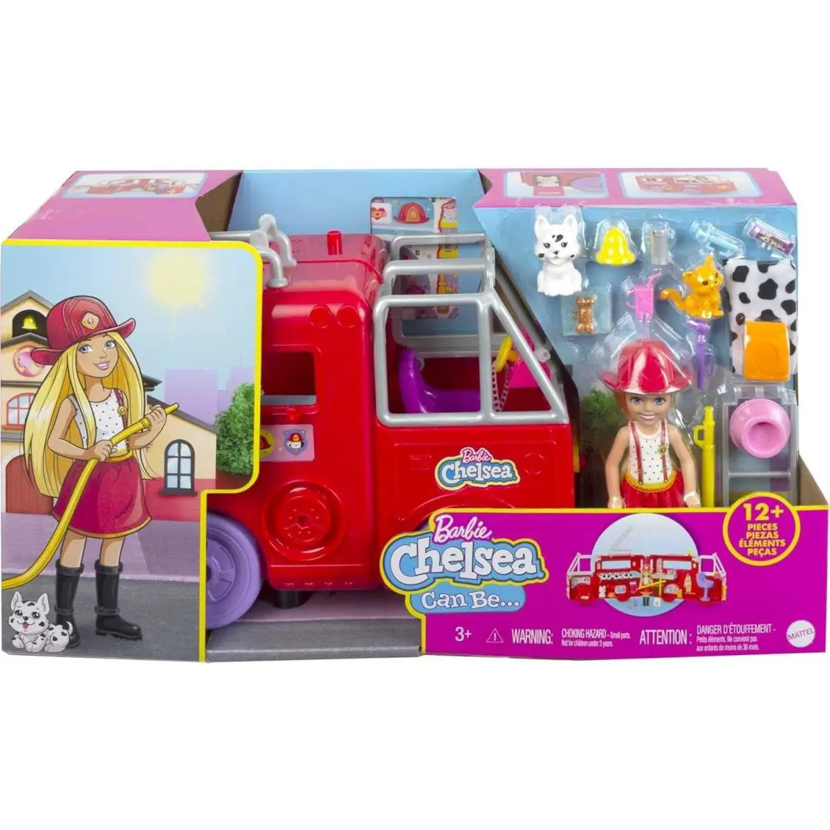 Barbie Chelsea Can Be Doll Toy Fire Truck Playset