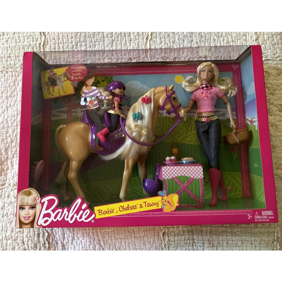 Barbie Horse Riding w/ Chelsea Tawny Mattel V8949 Rare
