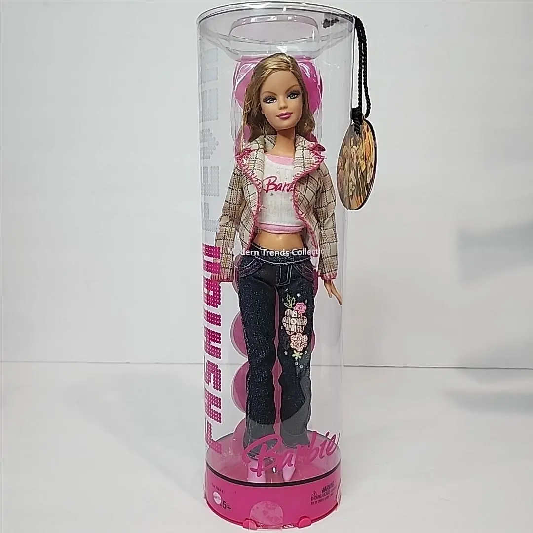2005 Modern Trends Fashion Fever Mip 12 Barbie Doll Argyle Jacket Jeans J6270