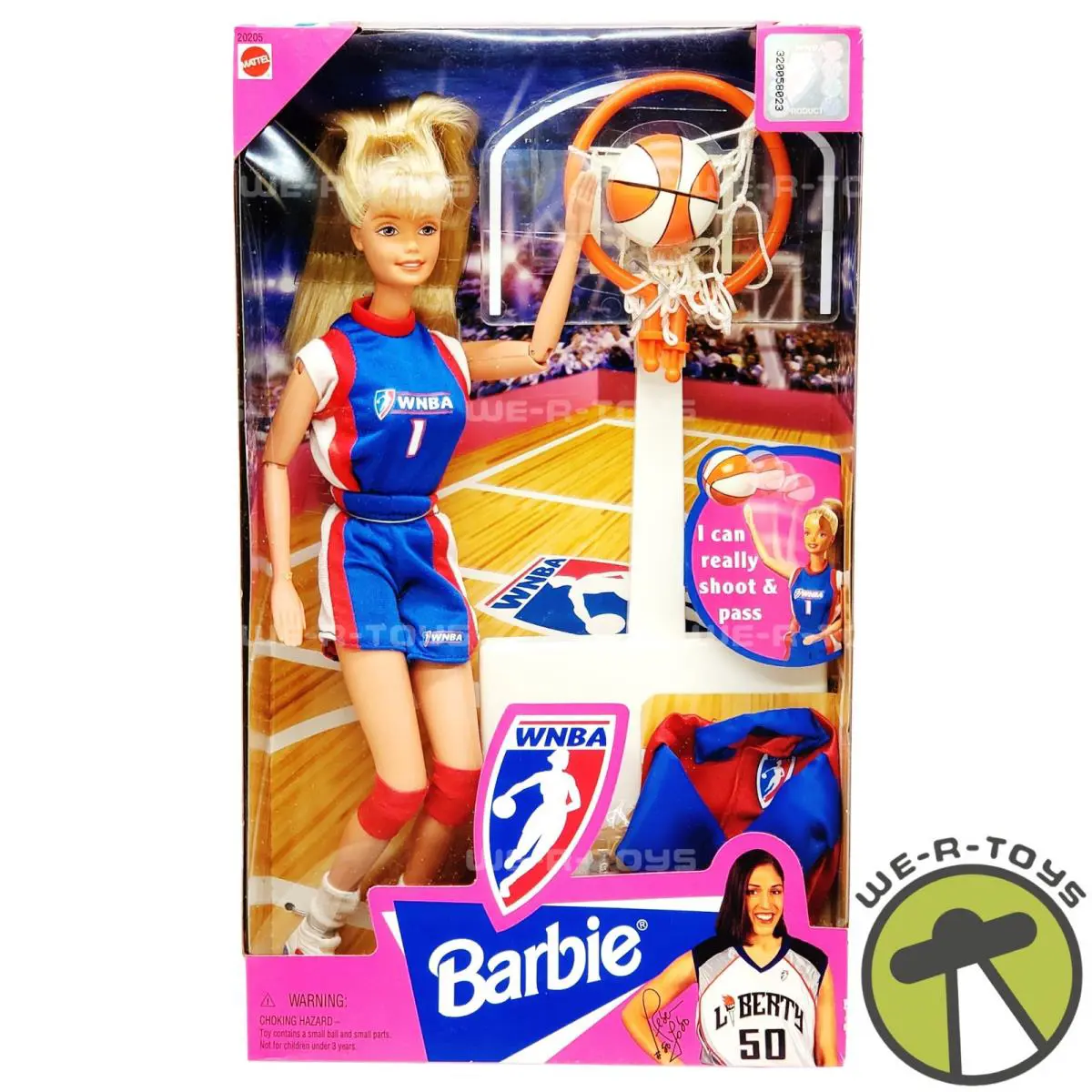 Wnba Basketball Barbie Doll Blonde1998 Mattel 20205