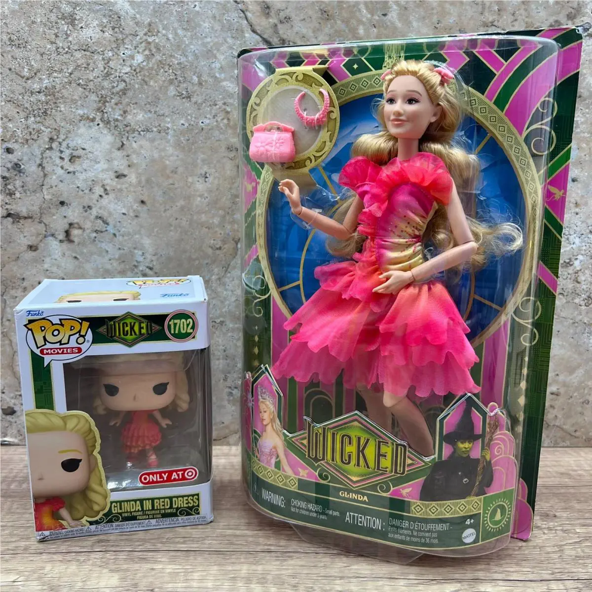 Collectible Mattel Wicked Movie Glinda Fashion Doll Url Misprint Funko Pop