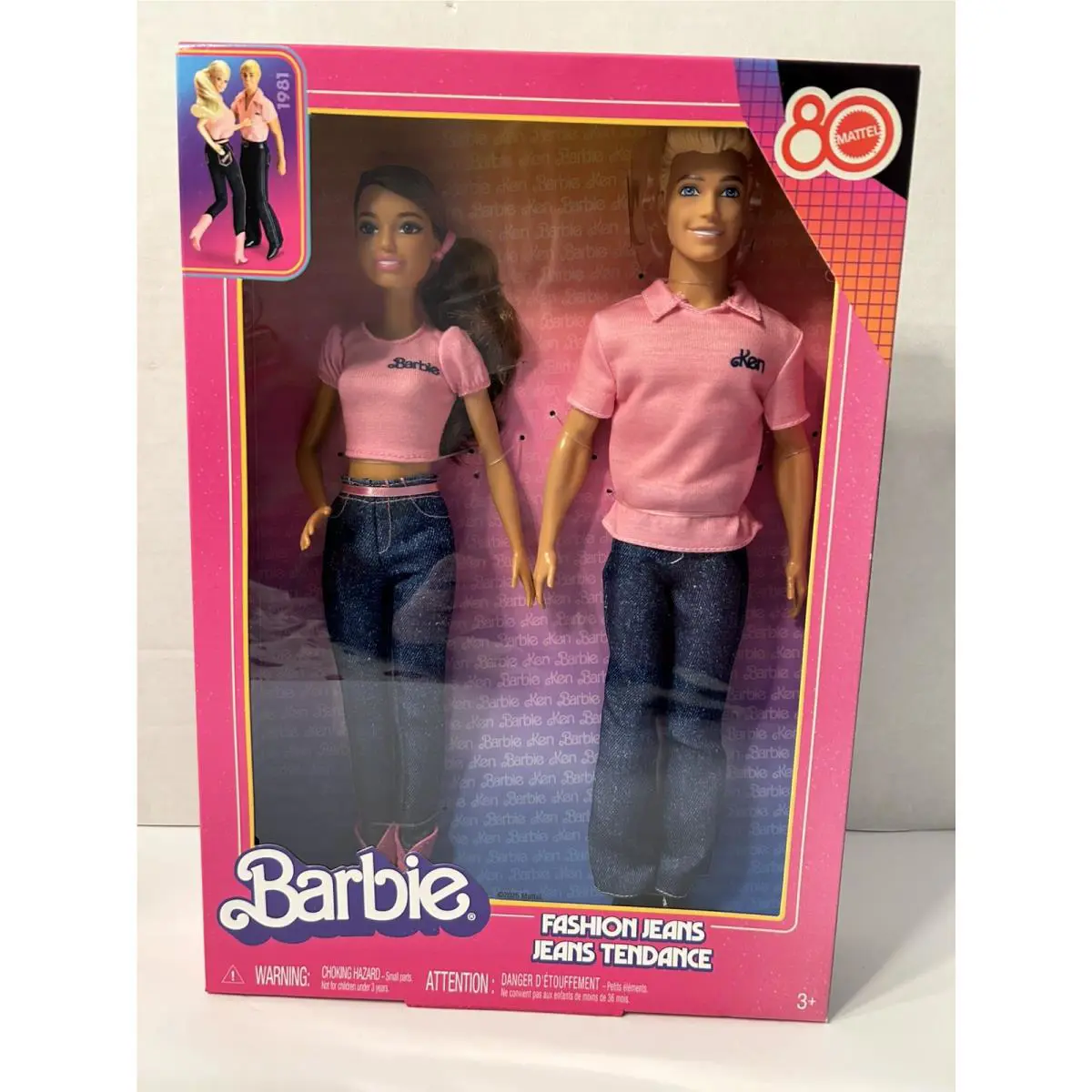 Barbie Ken Fashion Jeans Mattel 80th Anniversary 2 Pack Remake 2025