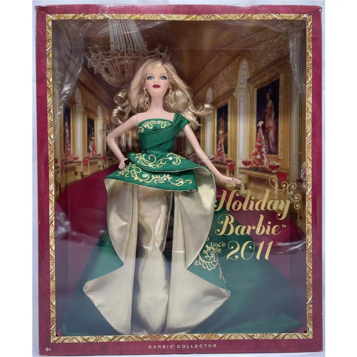 2011 Happy Holiday Christmas Barbie Doll T7914 by Mattel