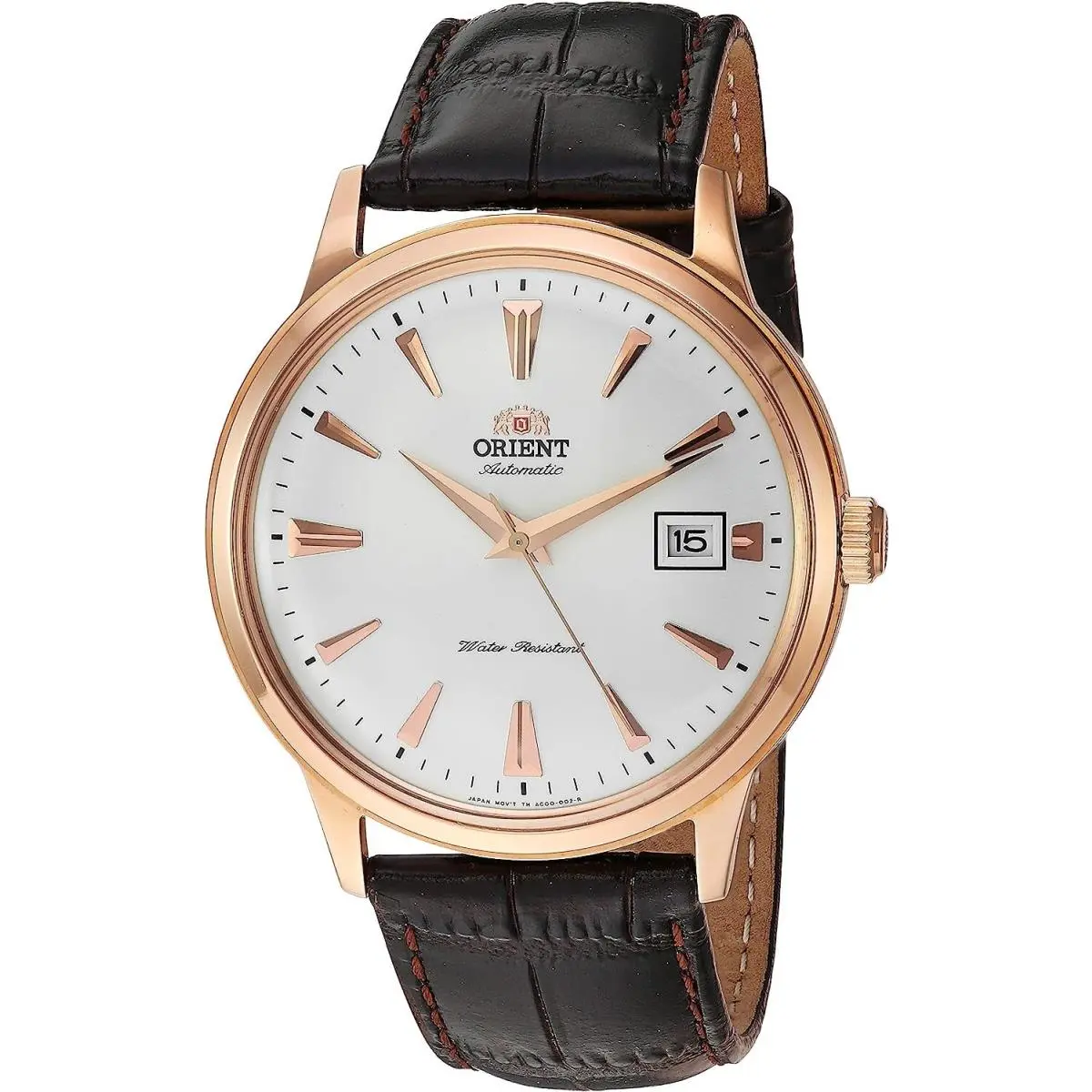 Orient FAC00002W0 TAC00002W0 Men Dress Mechanical Rose Gold Tone Case Strap WR