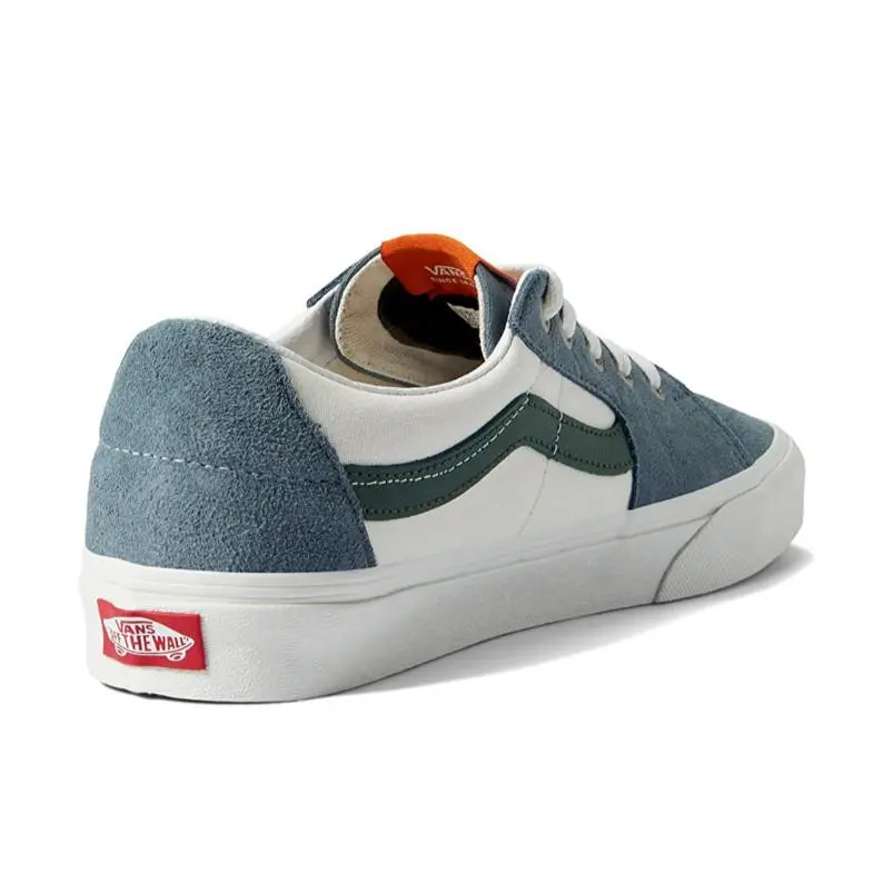 Vans shoes - VANS Sk8-Low - VN0A5KXDBLG - Varsity Canvas Blue / Green 4