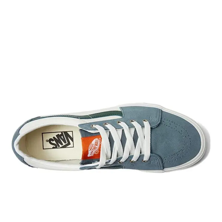 Vans shoes - VANS Sk8-Low - VN0A5KXDBLG - Varsity Canvas Blue / Green 11