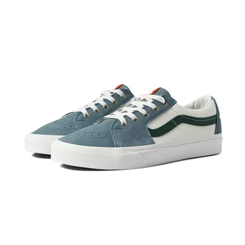 Vans shoes - VANS Sk8-Low - VN0A5KXDBLG - Varsity Canvas Blue / Green 7