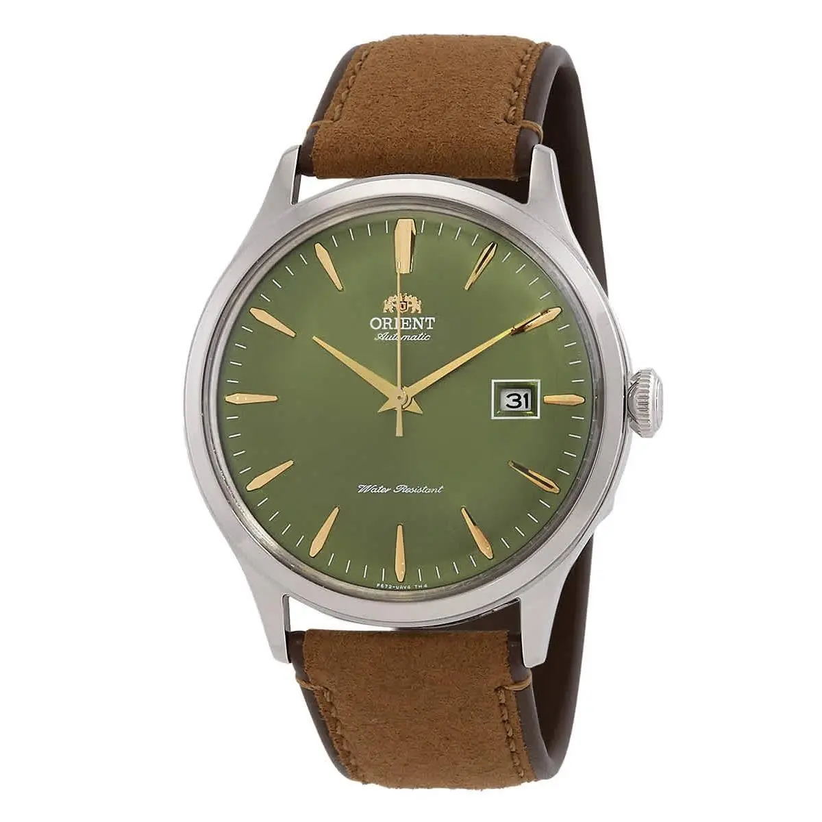 Orient Bambino Version 4 Automatic Green Dial Men`s Watch RA-AC0P01E10B
