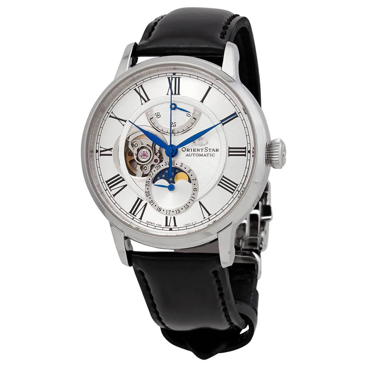 Star Automatic White Dial Men`s Watch RE-AY0106S00B by Orient