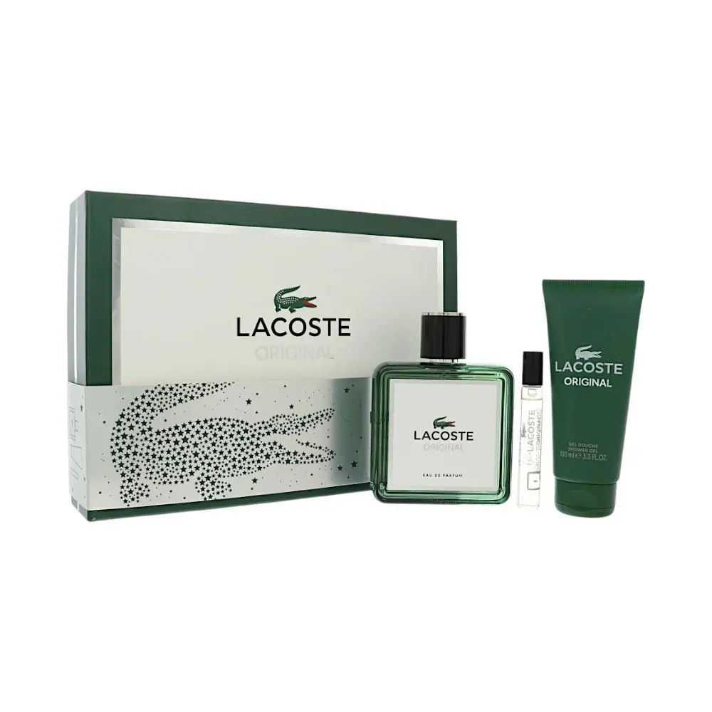 Lacoste by Lacoste Gift Set For Men 3 Piece Set For Men: 3.3 Oz Eau De