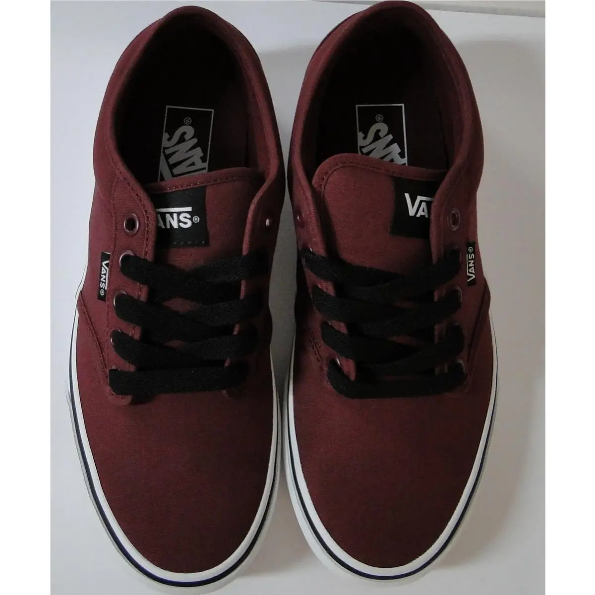 Vans shoes - Vans Atwood Canvas Oxblood/White - Atwood Canvas - VN000TUY8J3 - Red (UPC: 887682714360) 0