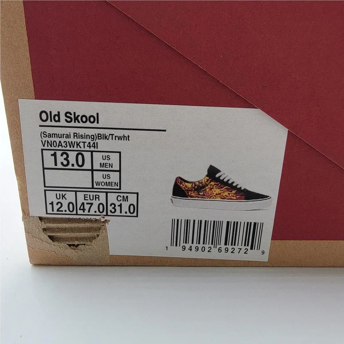Vans shoes - Vans Old Skool Samurai Rising VN0A3WKT44I - Black 6