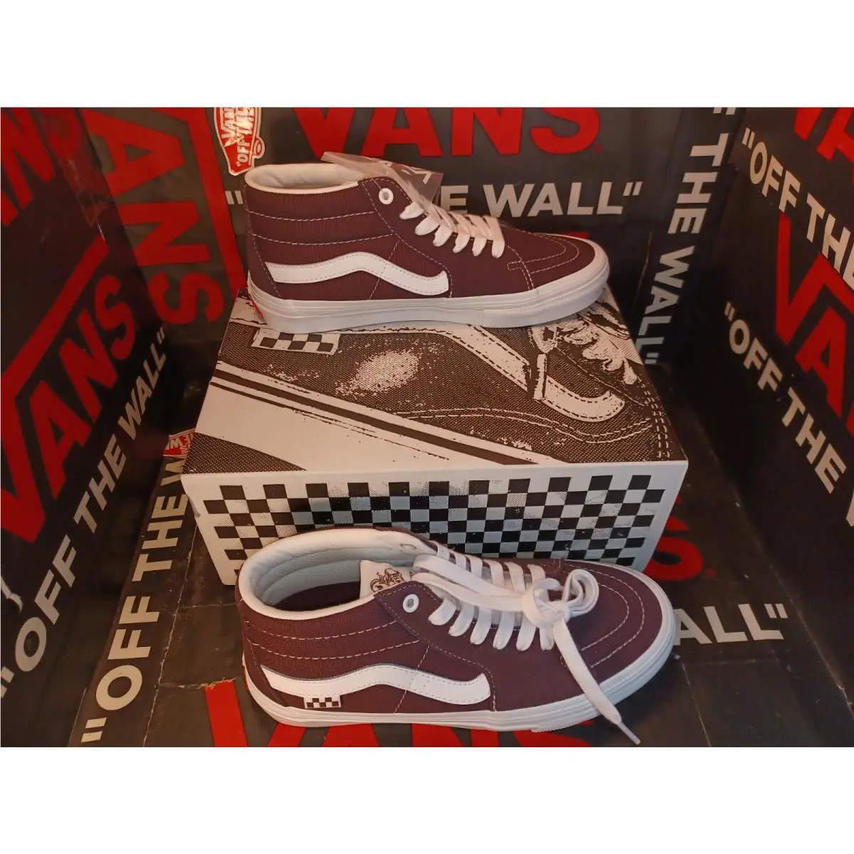 Vans shoes - Vans Skate Grosso Mid - Skate Grosso Mid - VN0A5FCGWNE - Purple, Manufacturer: Wrapped Wine (UPC: 196244720993) 1