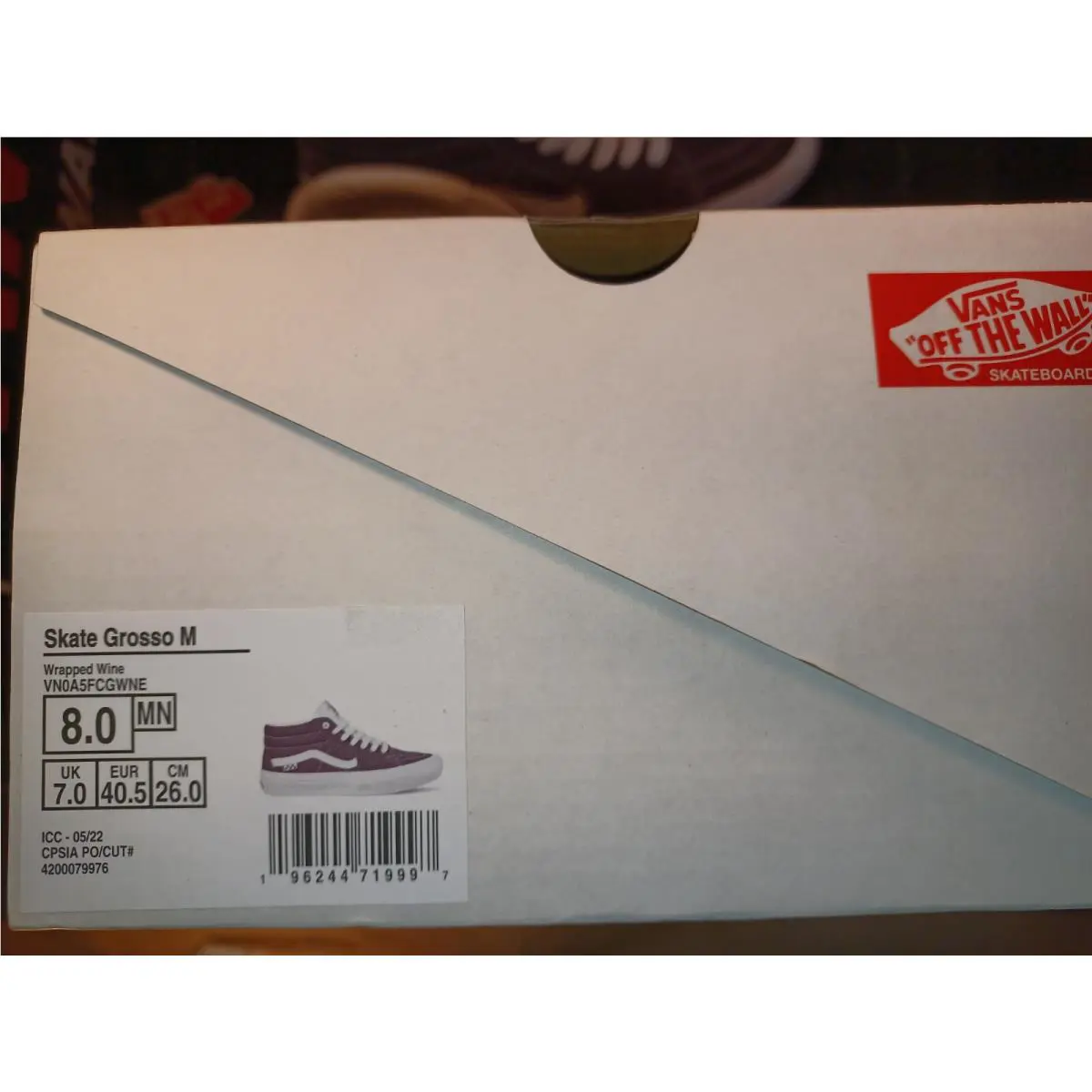 Vans shoes - Vans Skate Grosso Mid - Skate Grosso Mid - VN0A5FCGWNE - Purple, Manufacturer: Wrapped Wine (UPC: 196244720993) 2