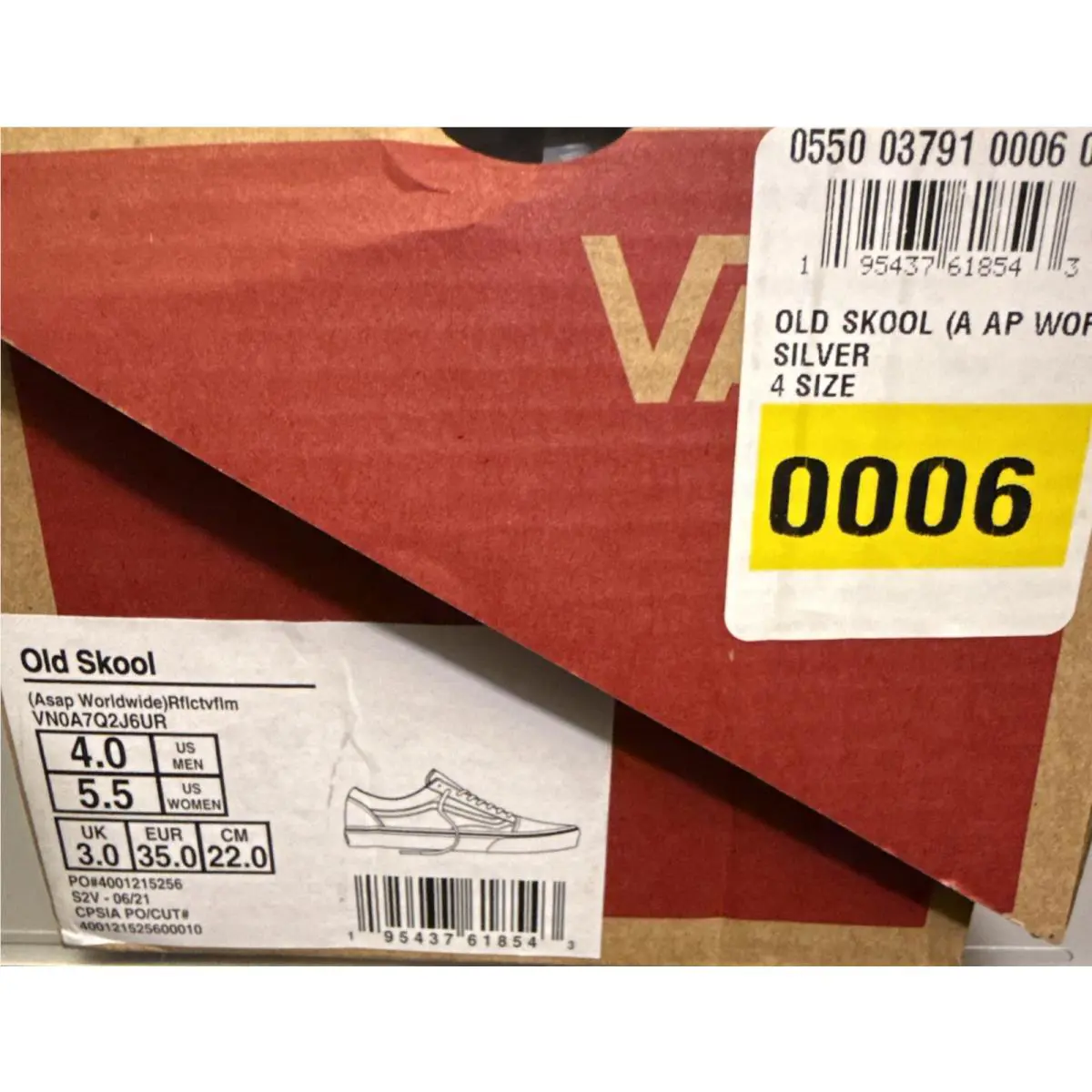 Vans shoes - VANS Old Skool - Old Skool - VN0A7Q2J6UR - Silver (UPC: 195437618543) 8
