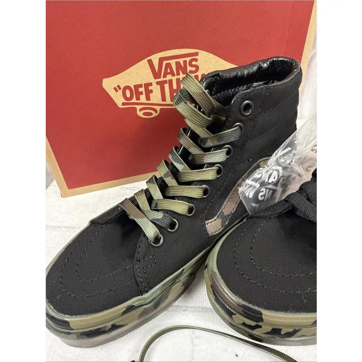 Vans shoes - VANS Sk8-Hi - Green, Manufacturer: White, Green 2