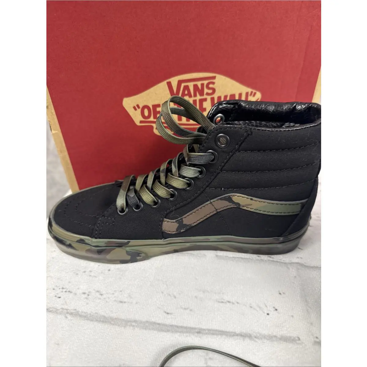 Vans shoes - VANS Sk8-Hi - Green, Manufacturer: White, Green 3