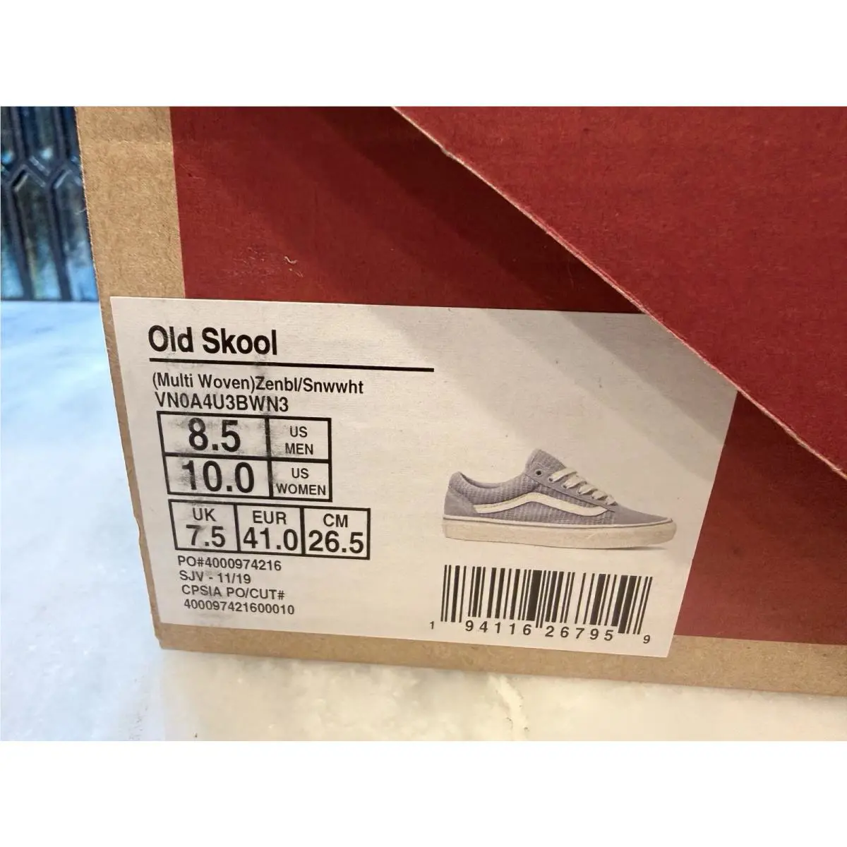 Vans shoes - VANS Old Skool - Old Skool - VN0A4U3BWN3 - Zen Blue / White 6
