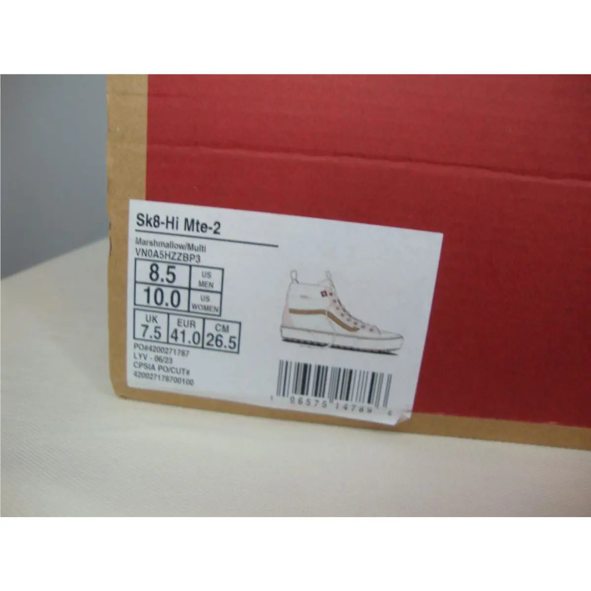 Vans shoes - VANS Sk8-Hi Mte - Mte - VN0A5HZZBP3 - Gray (UPC: 196575147896) 8