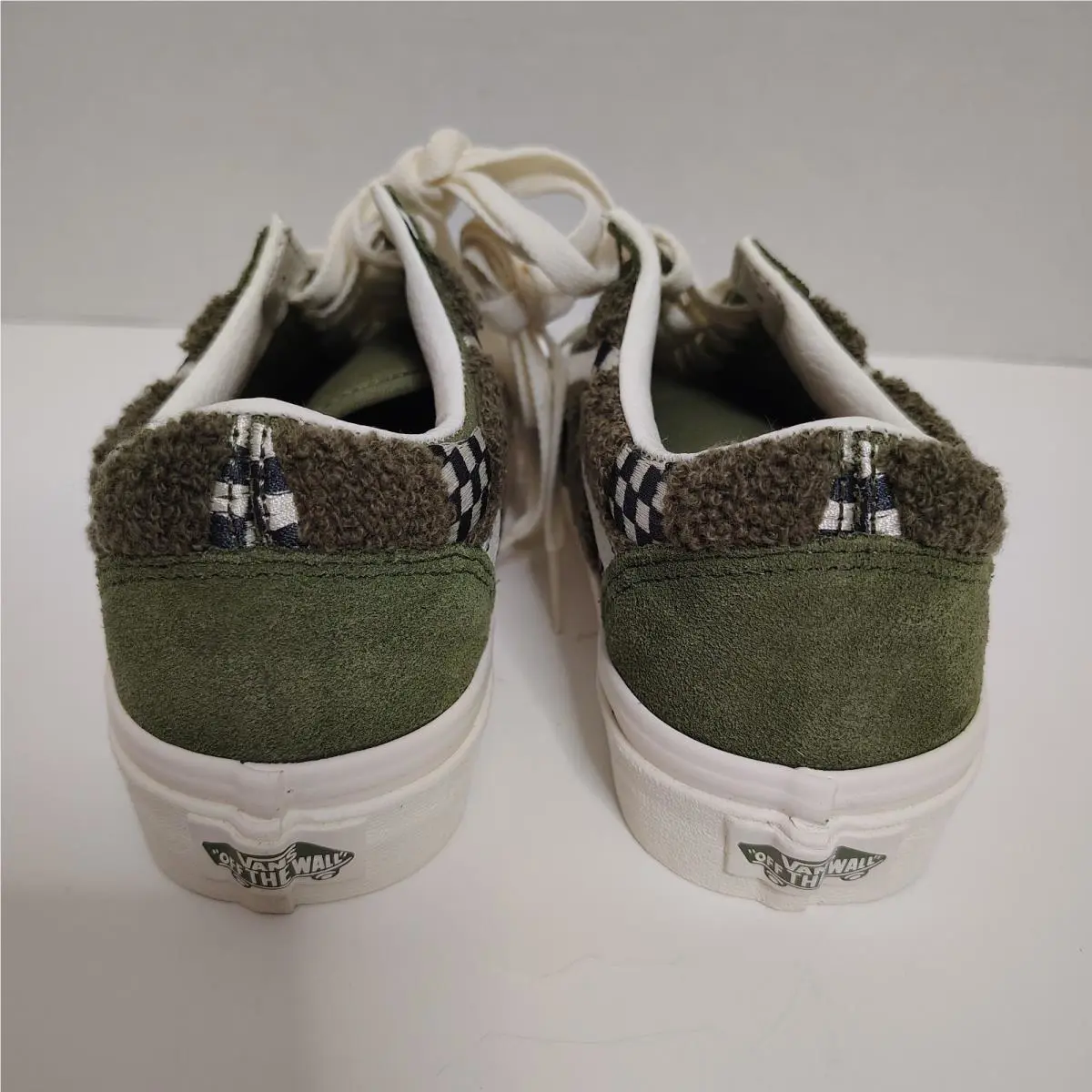 Vans shoes - VANS Old Skool - Old Skool - VN0007NTZBF - Tufted Check Loden Green (UPC: 196573430037) 5