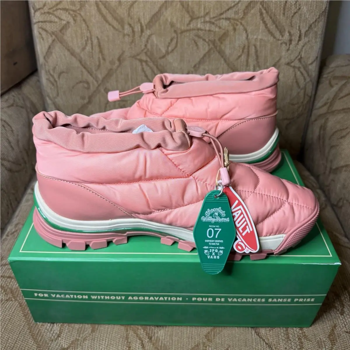 Vans shoes - Vans Vault Slip Hiker LX - VN0A7Q4WZEE - Pink 0
