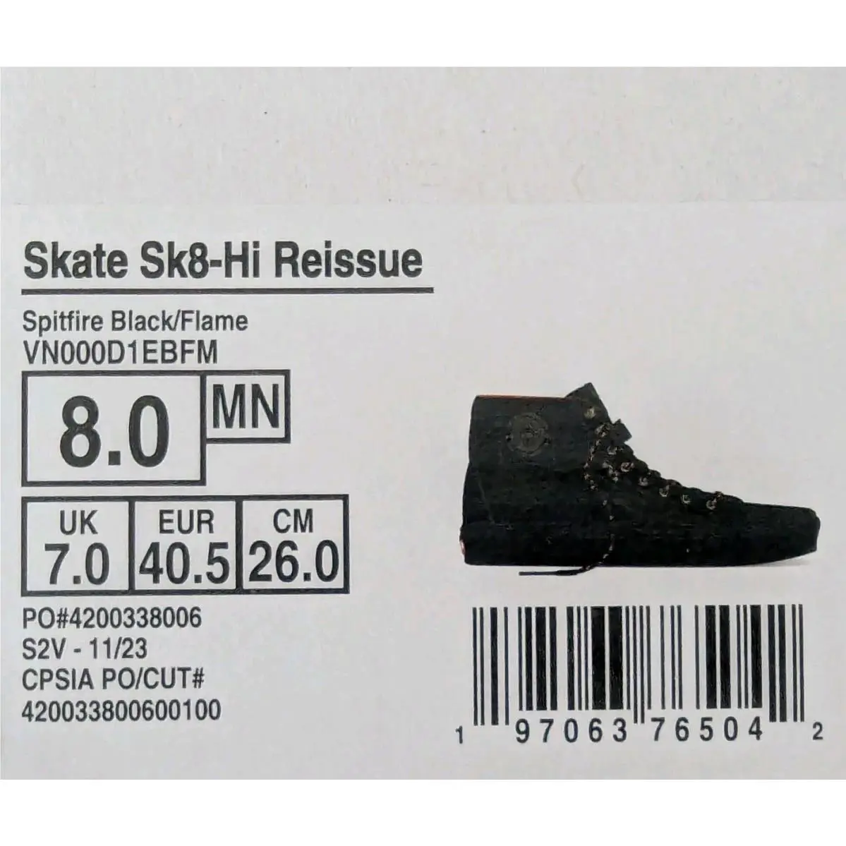 Vans shoes - VANS SK8 - VN000D1EBFM - Black 9