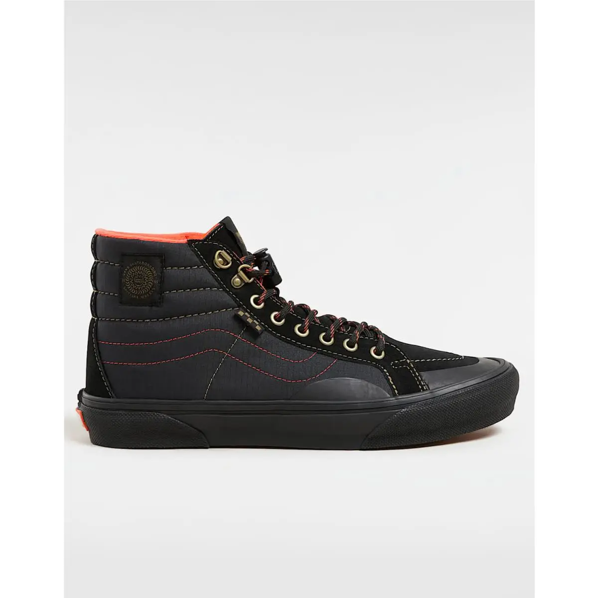 Vans Spitfire Wheels x Skate Sk8- Reissue High Black Flame Men`s 7.5 VN000D1EBFM
