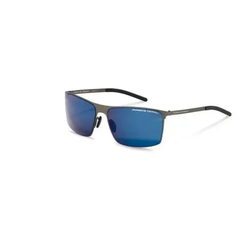 Porsche Design P8667 64C Gunmetal/blue Silver Mirror 64-16-135 Sunglasses