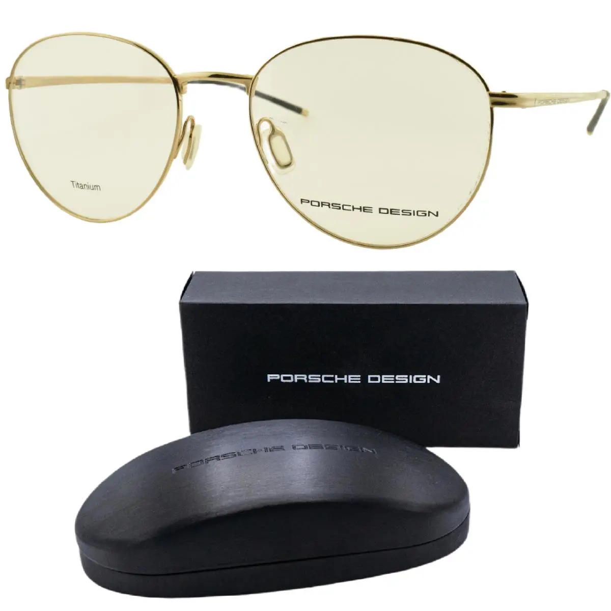 Porsche P`8387 B 53-18-145 Silver Oval Full Rim Titanium Optical Frame