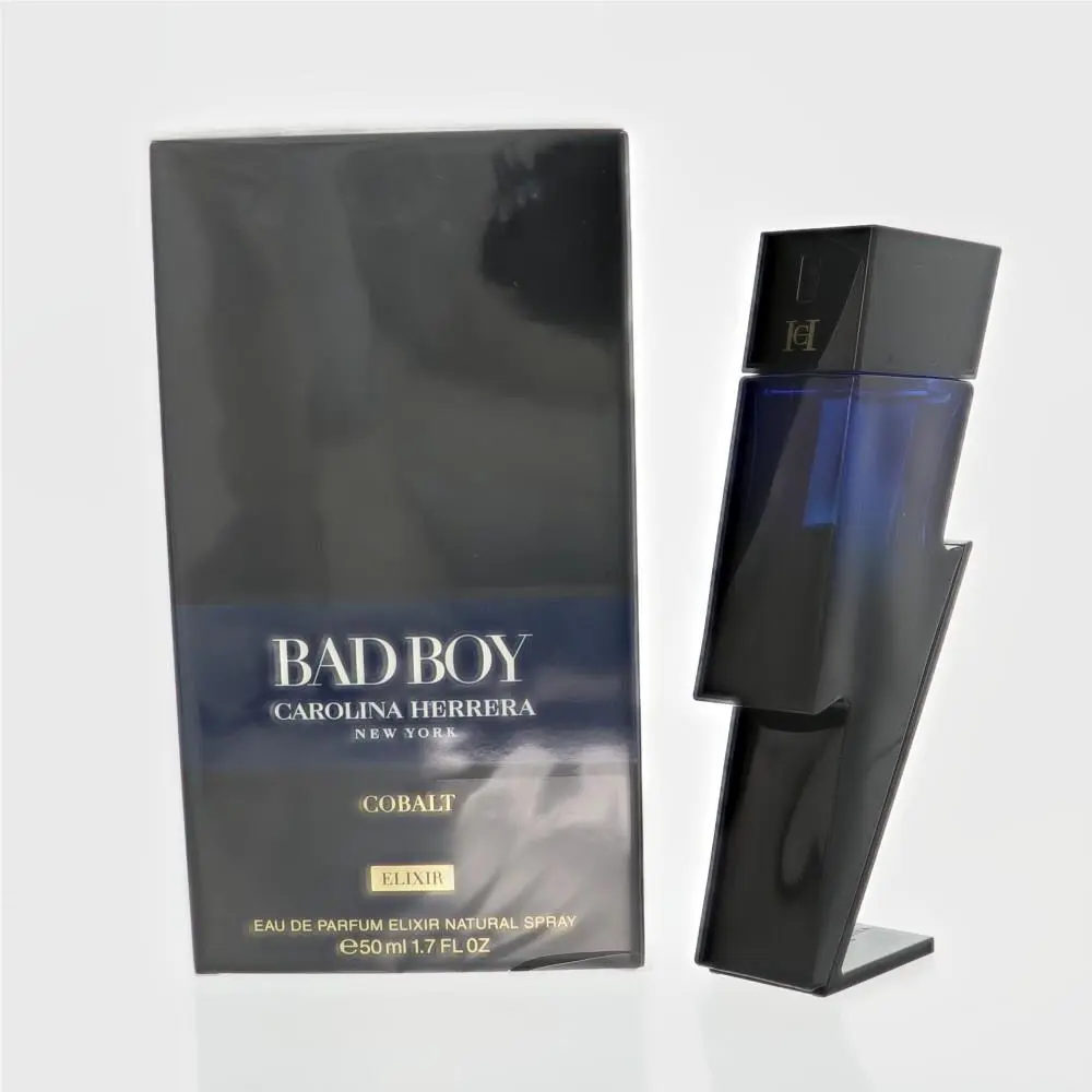 Bad Boy Cobalt Elixir by Carolina Herrera Box For Men 1.7 Oz Eau De Parfum Spray
