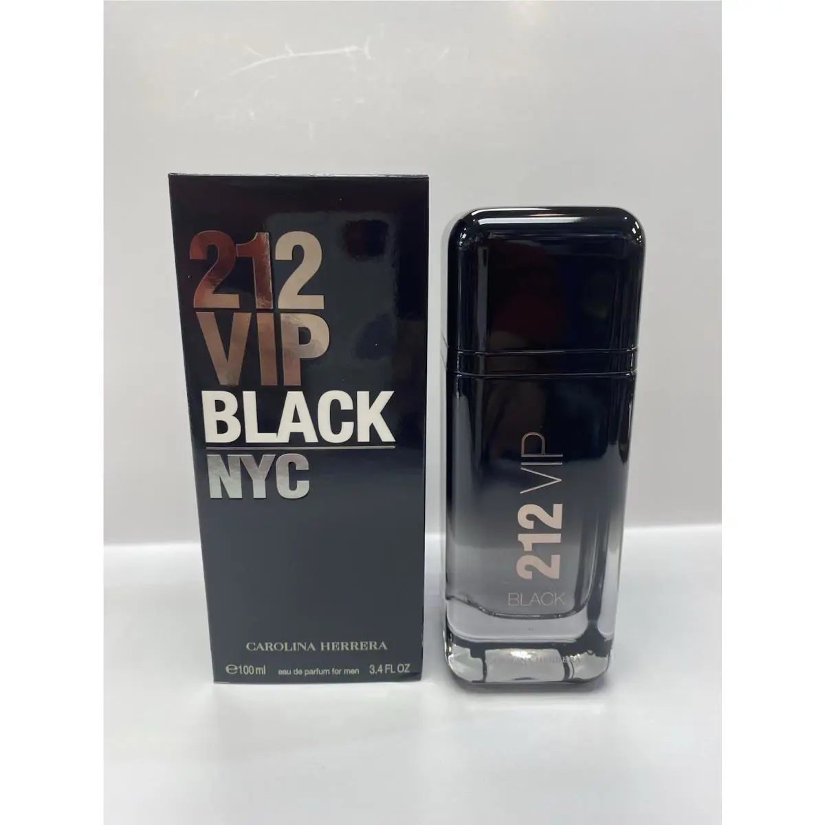 Carolina Herrera 212 Vip Black 3.4 Parfum For Men NO Plastic